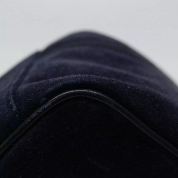 GUCCI Vanity Cosmetic Pouch Suede Navy - Picture 5 of 16